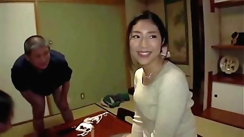 Japanese wife bukkake cum swallow
