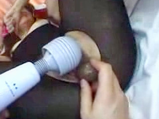 Japanese cocksucker's pussy gets banged with sex toy fun with nippon XXX porn.